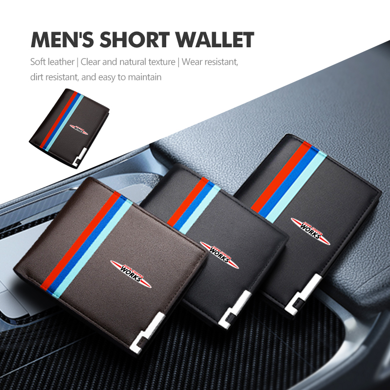 Leather Work For Car - Car Men Short Wallet Multifunctional Coin