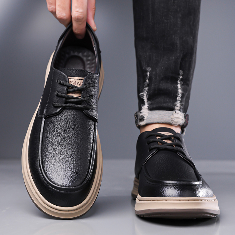 Leatherworking Classic - Men's casual board shoes High quality