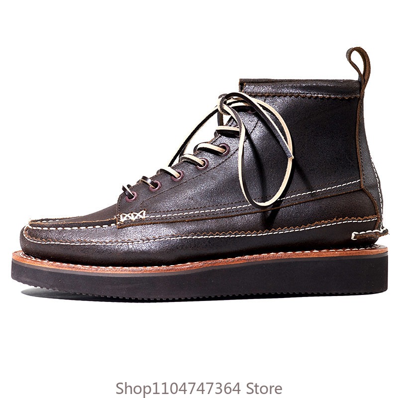 Leatherworking Classic - American Retro Classic High Top Shoes
