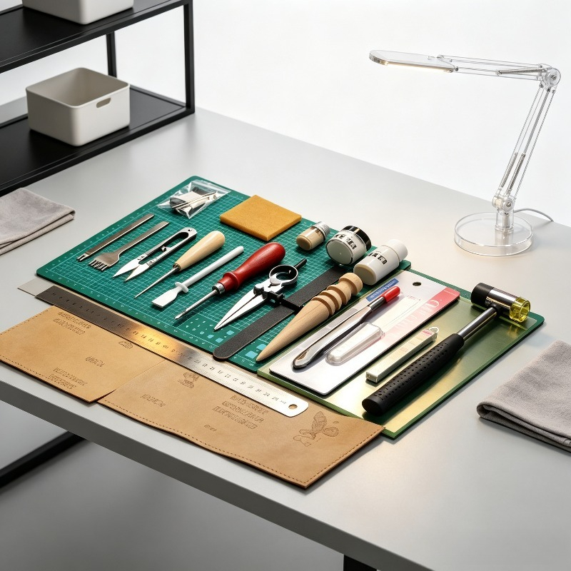 Leatherwork Beginner Tools - DIY Leather Working Starter Set, Professional