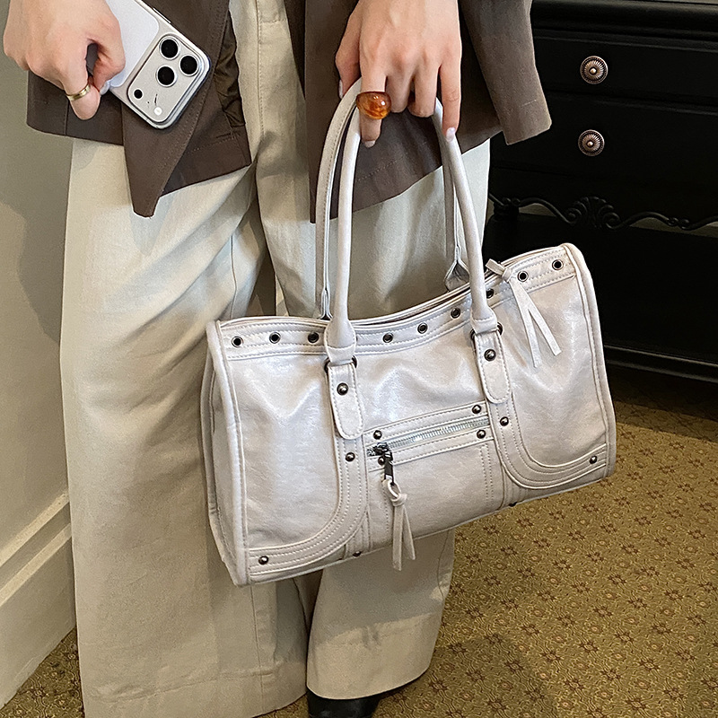Leatherwork Workshop - Motorcycle Handbag Retro Women Shoulder Crossbody