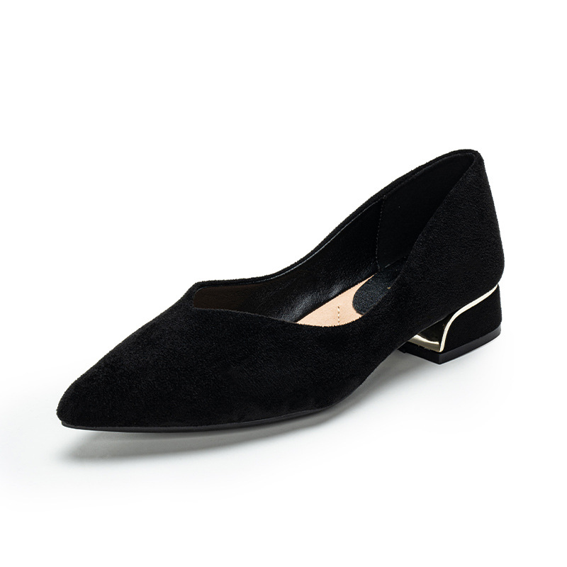 Women's Pointed Toe Simple Chu - đánh giá và giá Leather Work Heels