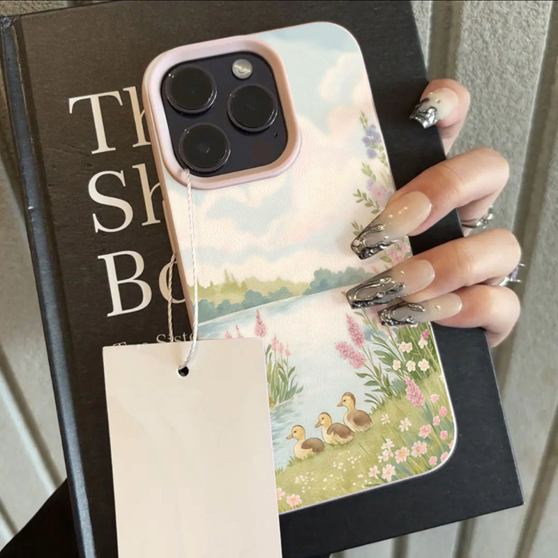 Cute Duck Pattern Phone Case F - đánh giá và giá Leather X