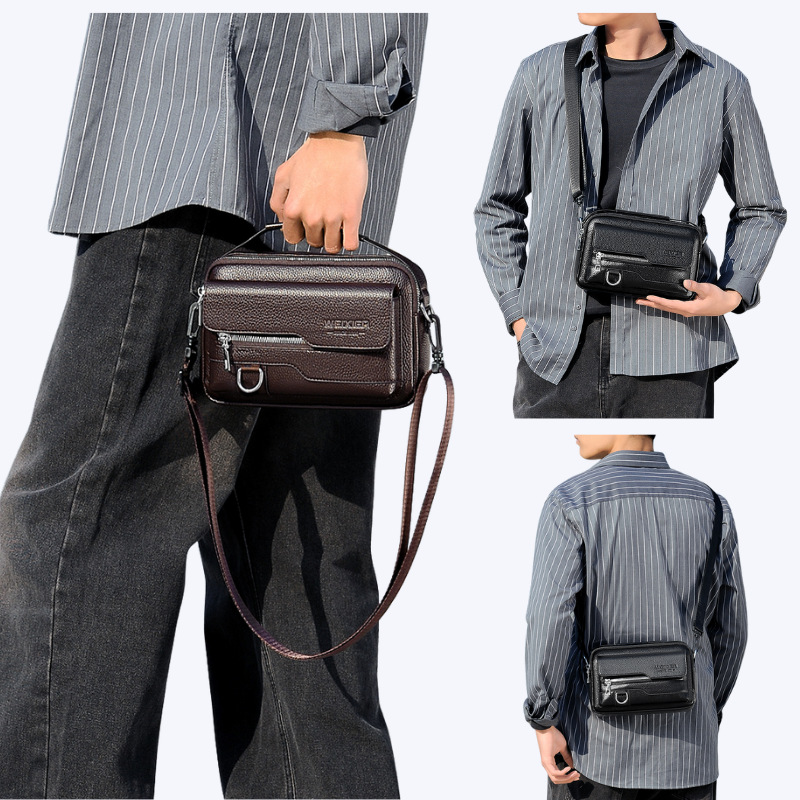 2025 New Men Shoulder Bag PU L - đánh giá và giá Leatherwork Letters