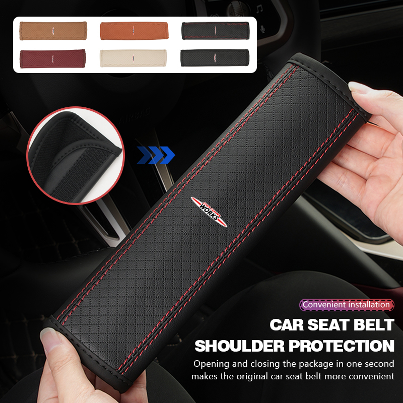 Leather Car Seat Belt Protecto - đánh giá và giá Leather Work For Car