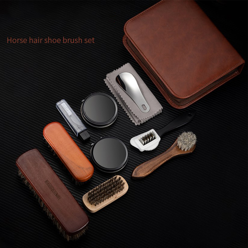 HorseHair Shoe Brush Set Leath - đánh giá và giá Leatherwork Tool Kit