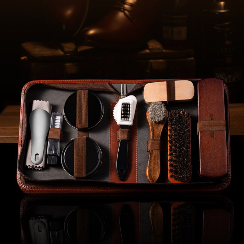 HorseHair Shoe Brush Set Leath - đánh giá và giá Leatherwork Tool Kit