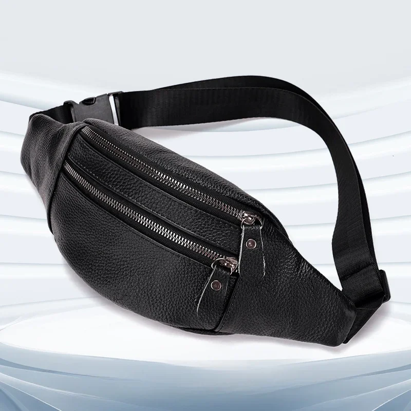 Genuine Leather Men’s Waist Ba - đánh giá và giá Leather Work Bag Laptop
