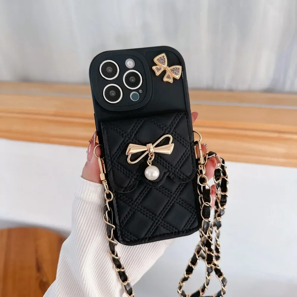 3D Bowknot Crossbody Card Hold - đánh giá và giá Leather X