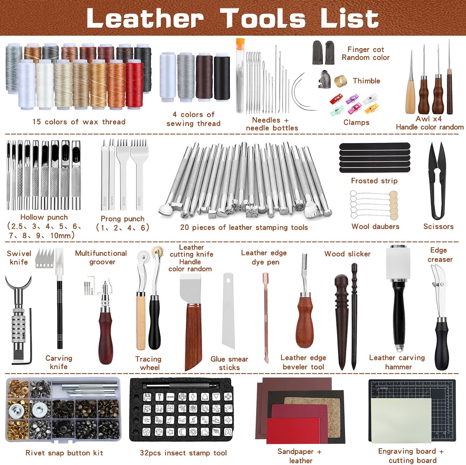 Leather Tooling Kit Leather Cr - đánh giá và giá Leatherwork Tool Kit