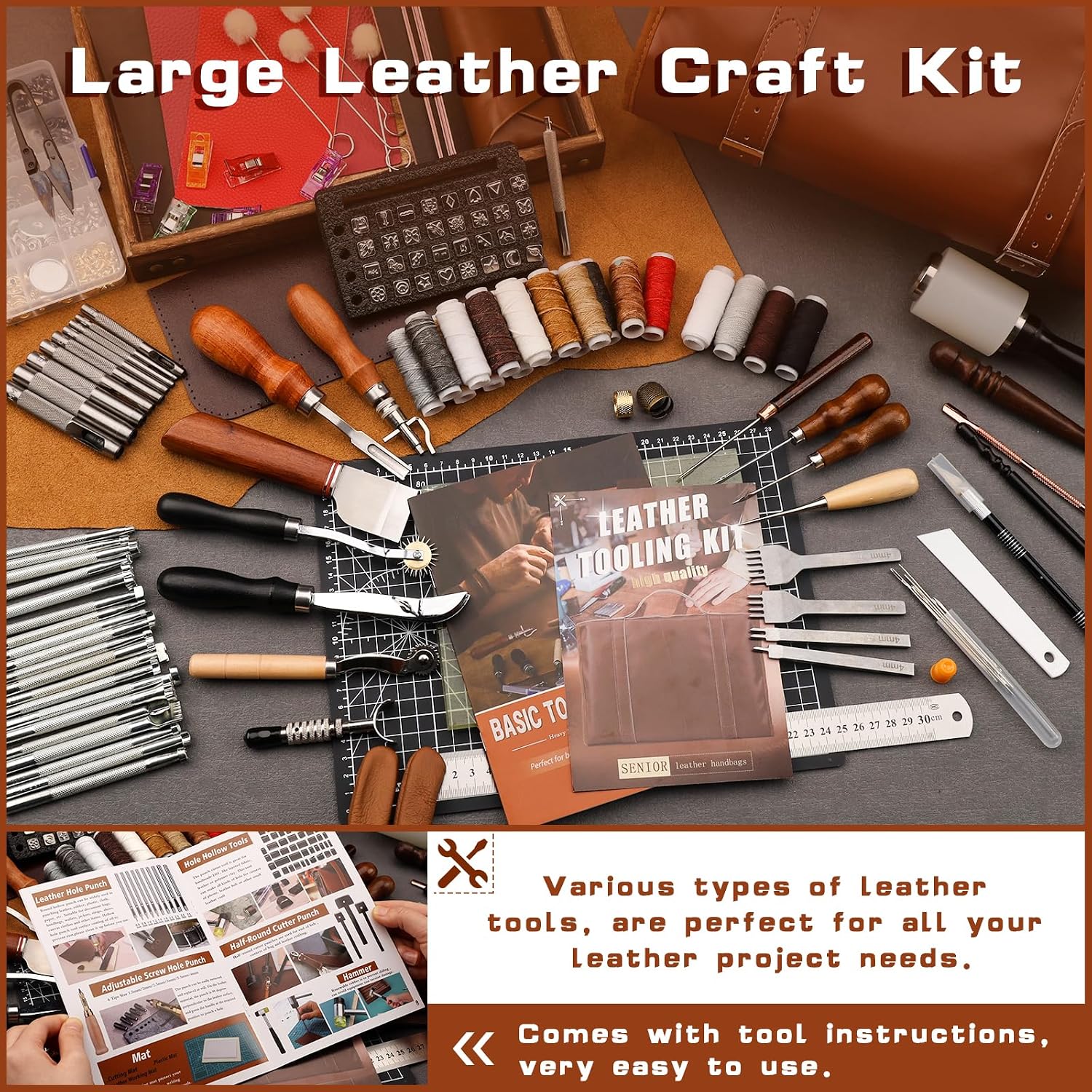 Leather Tooling Kit Leather Cr - đánh giá và giá Leatherwork Tool Kit