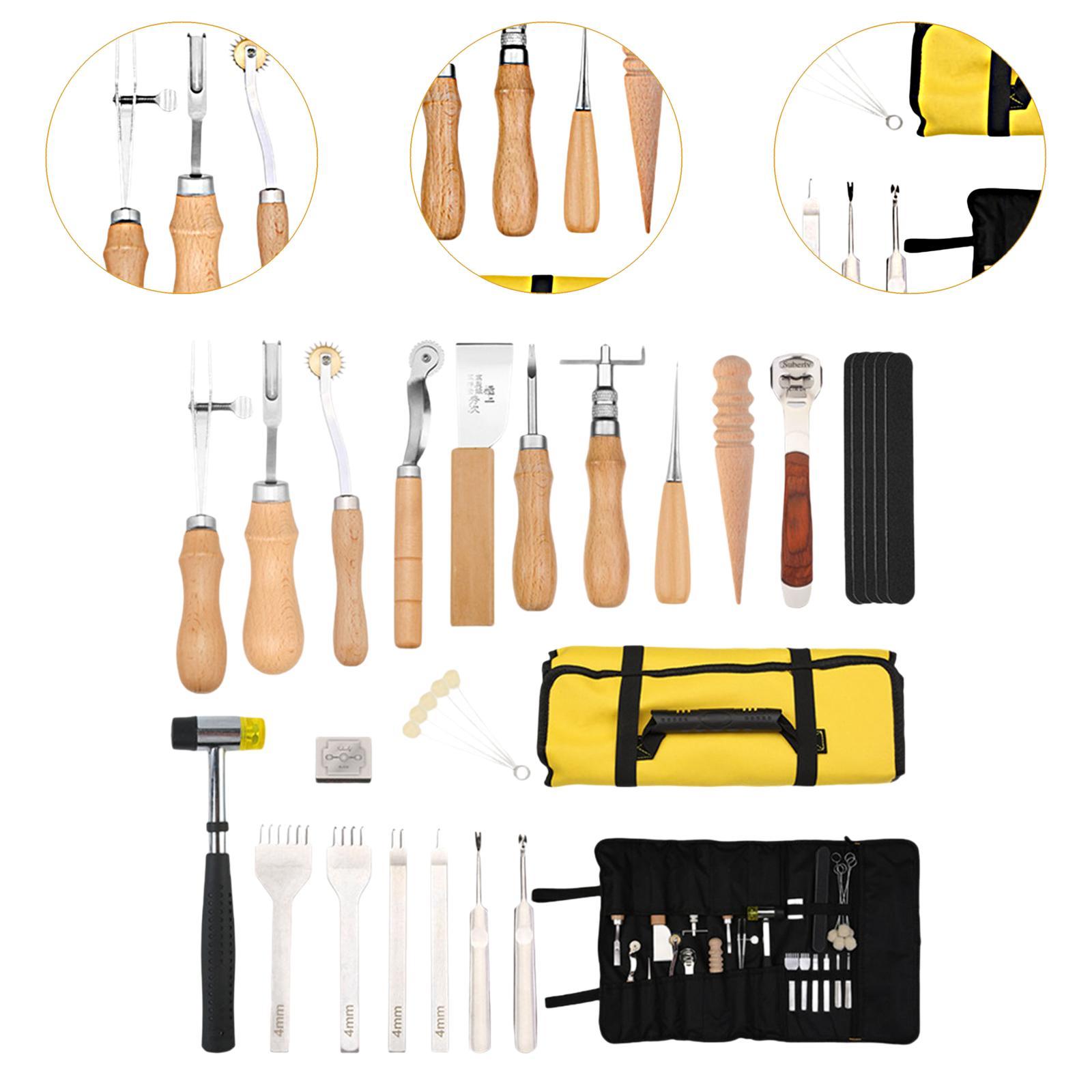 29 Pieces PU Leather Working K - đánh giá và giá Leatherwork Beginner Tools
