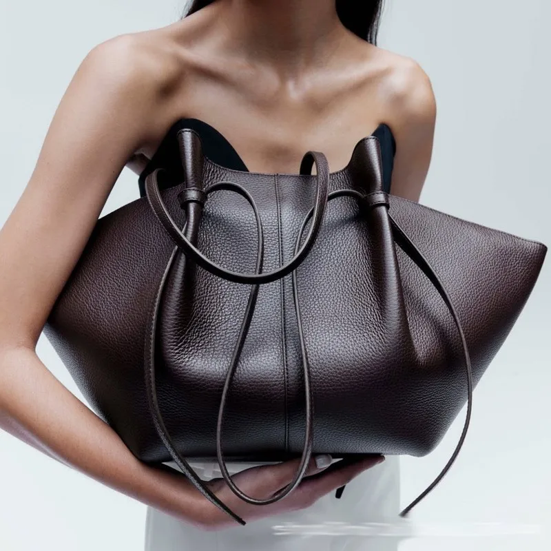 Women Leather Shoulder Bag Dum - đánh giá và giá Leather Work Handbags For Women
