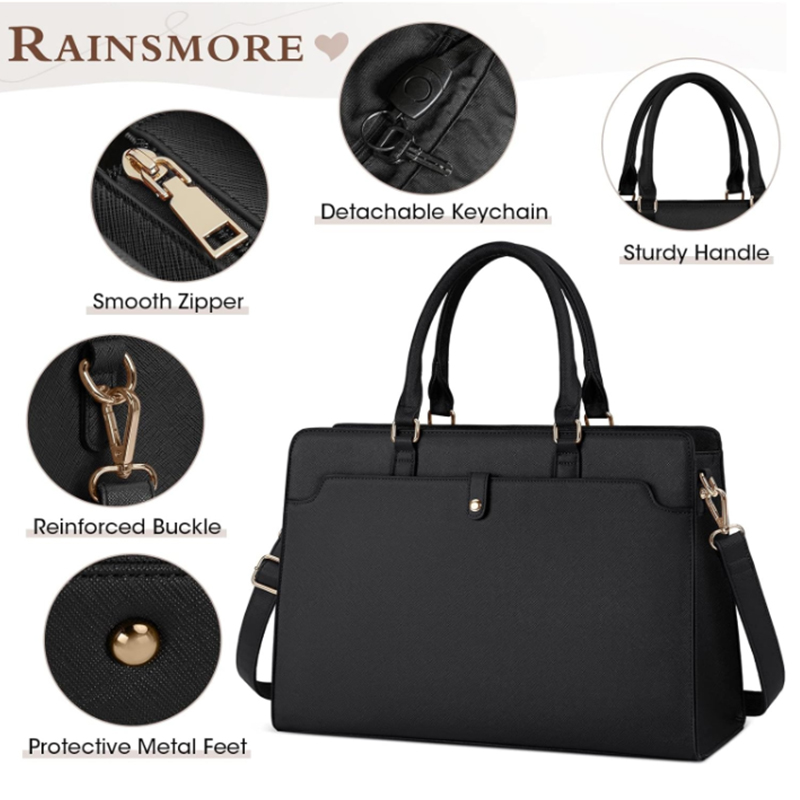 Large Capacity Laptop Bag for  - đánh giá và giá Leather Work Bag Laptop