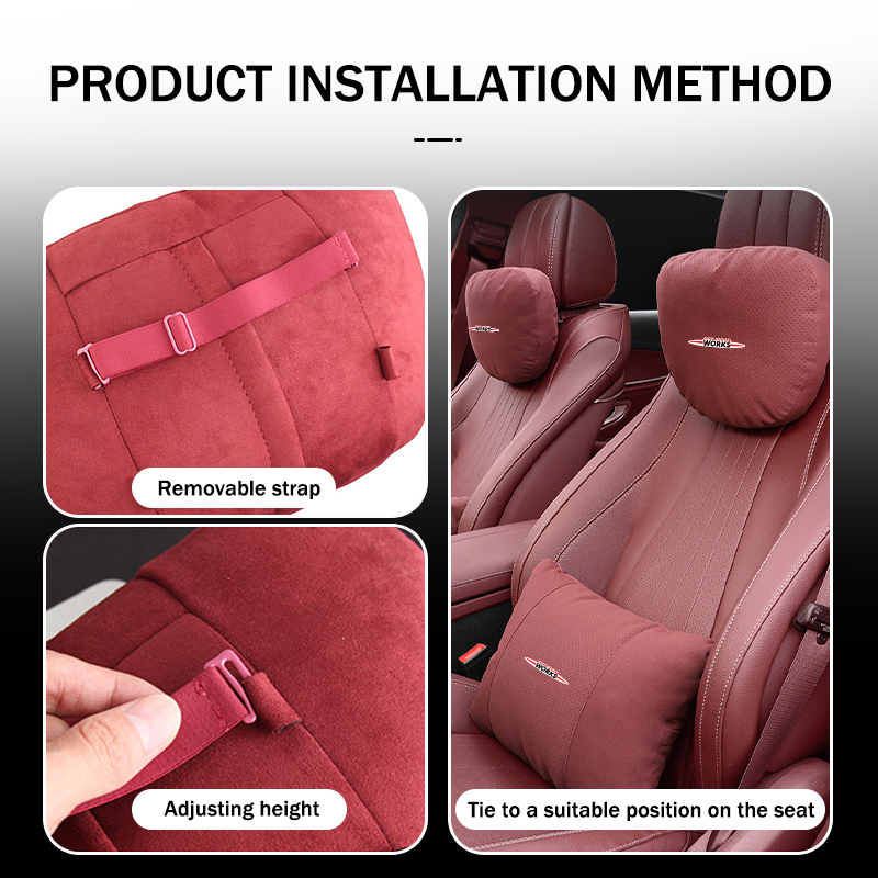 Car Headrest Waist Pillow Neck - đánh giá và giá Leather Work For Car