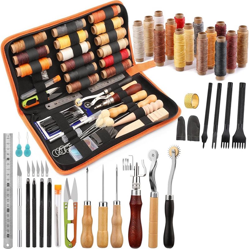 AB08-Leather Working Tools Kit - đánh giá và giá Leatherwork Beginner Tools