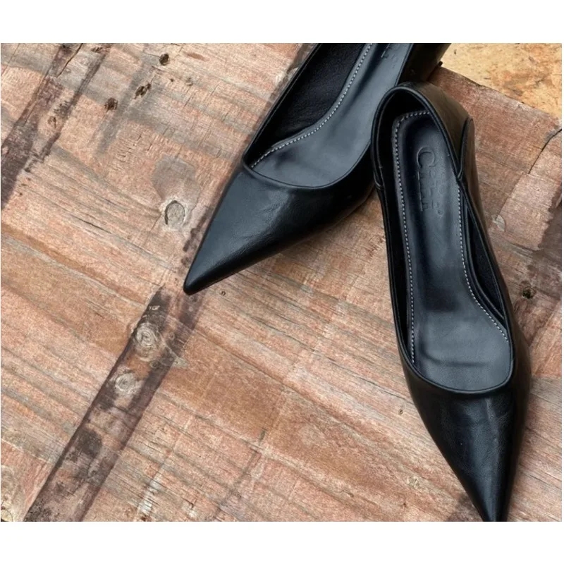 2024 Women Sexy High Heels Bur - đánh giá và giá Leather Work Heels