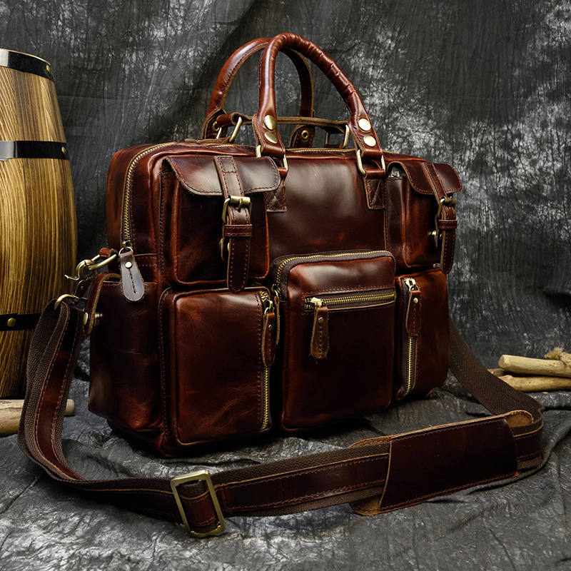 Dép Nam Da Thật Chính Hãng Da  - đánh giá và giá Leather Work Bag Laptop