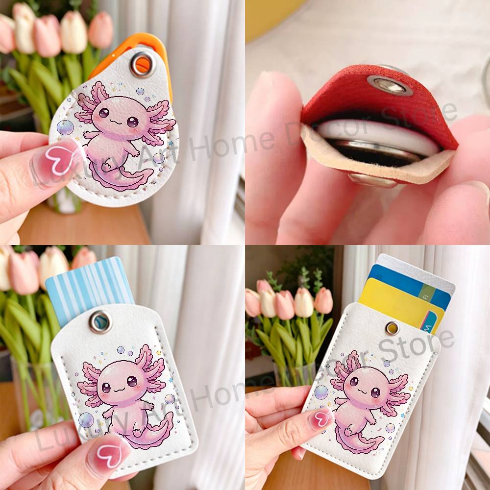 Cute pink A-Axolotl Cartoon Ho - đánh giá và giá Leather Working