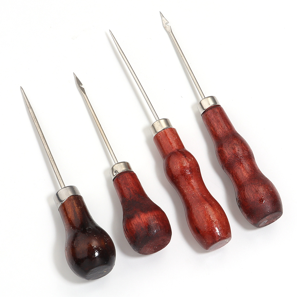Wooden Handle Awls DIY Leather - đánh giá và giá Leatherwork Punch