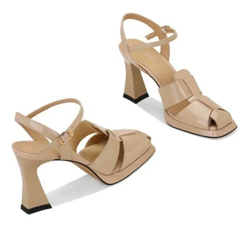 Women's High Heel Sandals Fash - đánh giá và giá Leather Work Heels