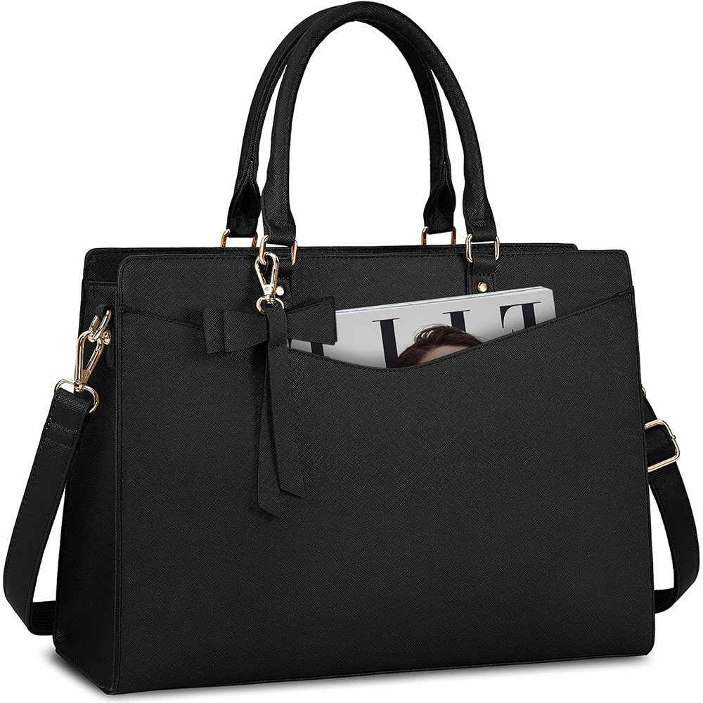 Laptop Bag for Women 15.6 Inch - đánh giá và giá Leather Work Bag Laptop