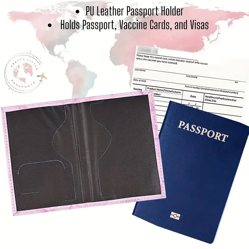 Pink PU Leather Passport Holde - đánh giá và giá Leatherwork Letters
