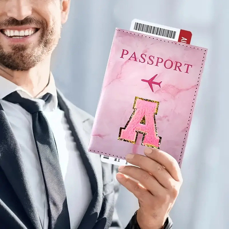 Pink PU Leather Passport Holde - đánh giá và giá Leatherwork Letters