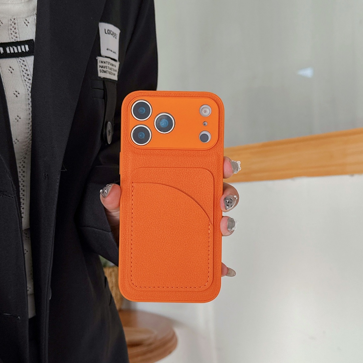 Leather Orange Color Card Hold - đánh giá và giá Leather X