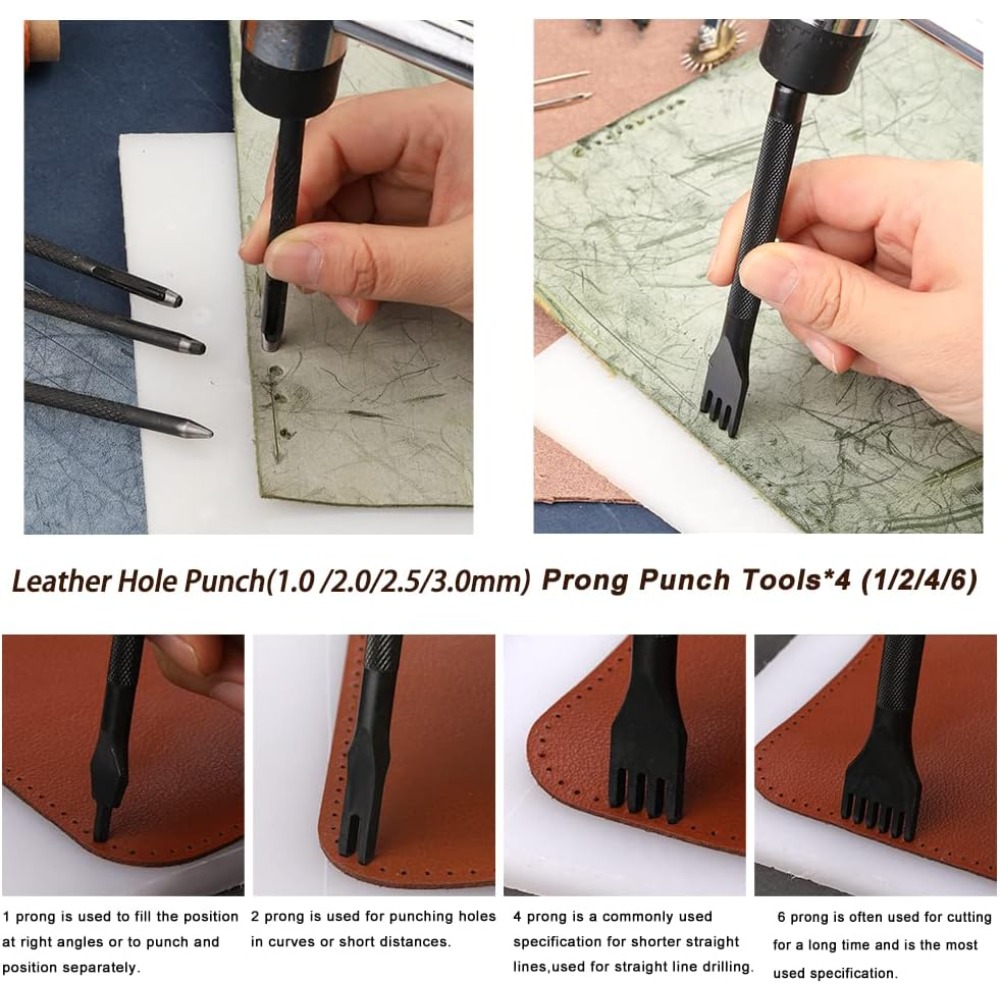 Leather Working Tools Practica - đánh giá và giá Leatherwork Beginner Tools