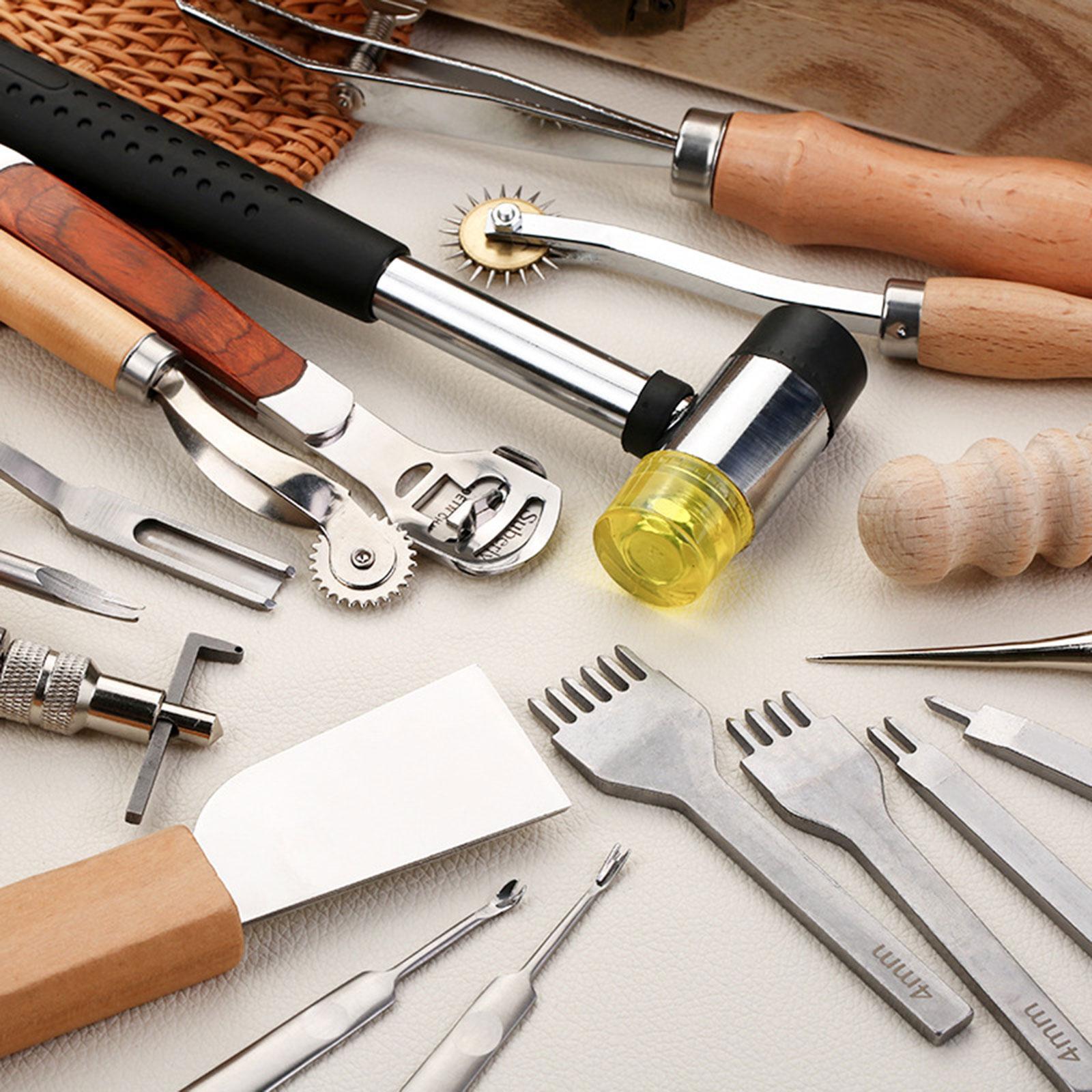 29x PU Leather Working Kit Equ - đánh giá và giá Leatherwork Beginner Tools