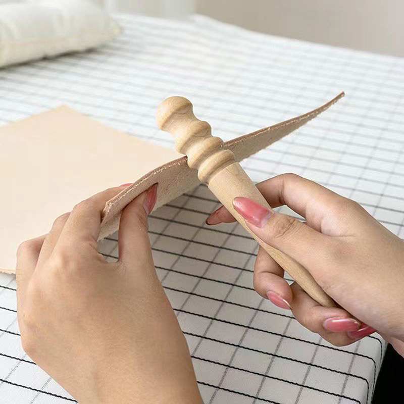 1PC Wood Leather Solid Wood Ro - đánh giá và giá Leatherwork Tool Kit