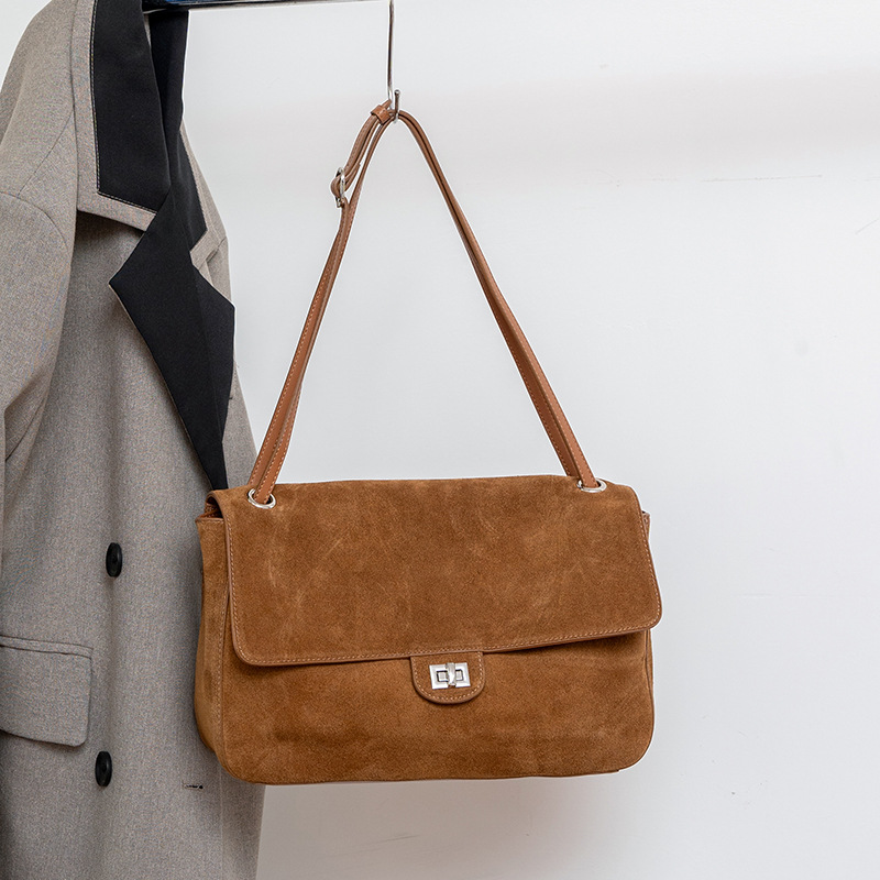 Genuine Suede Leather Underarm - đánh giá và giá Leather Work Handbags For Women