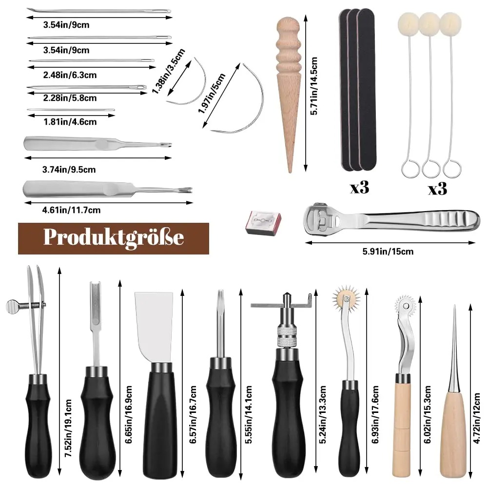 Fenrry 37Pcs Leather Work Tool - đánh giá và giá Leatherwork Beginner Tools