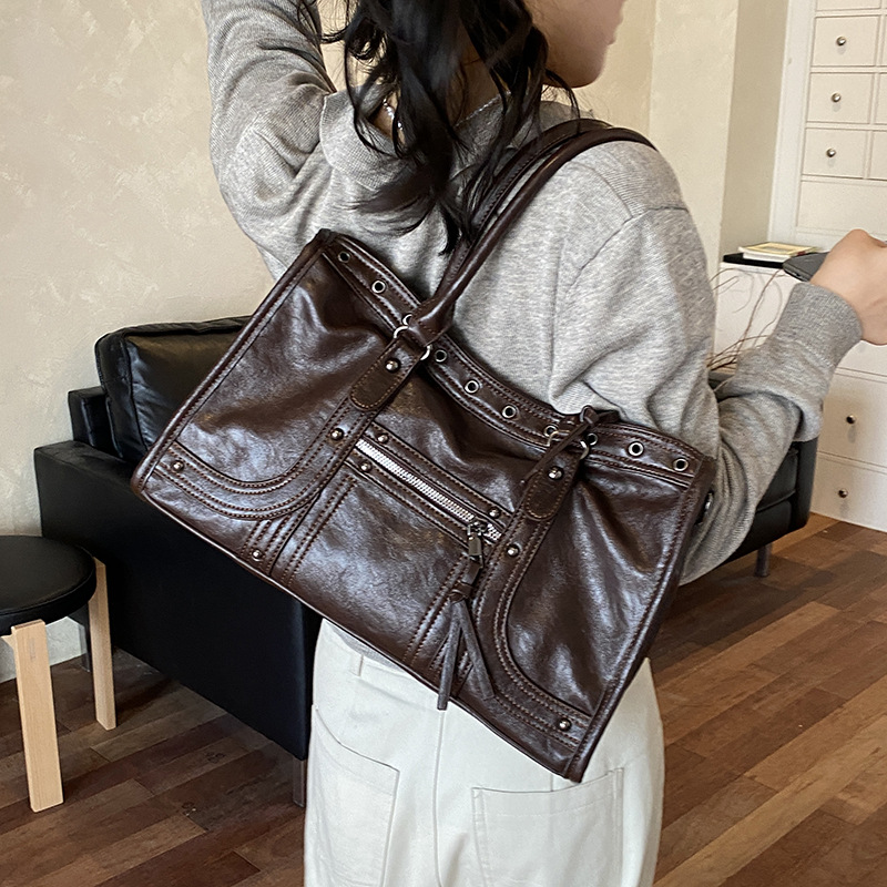 Motorcycle Handbag Retro Women - đánh giá và giá Leatherwork Workshop