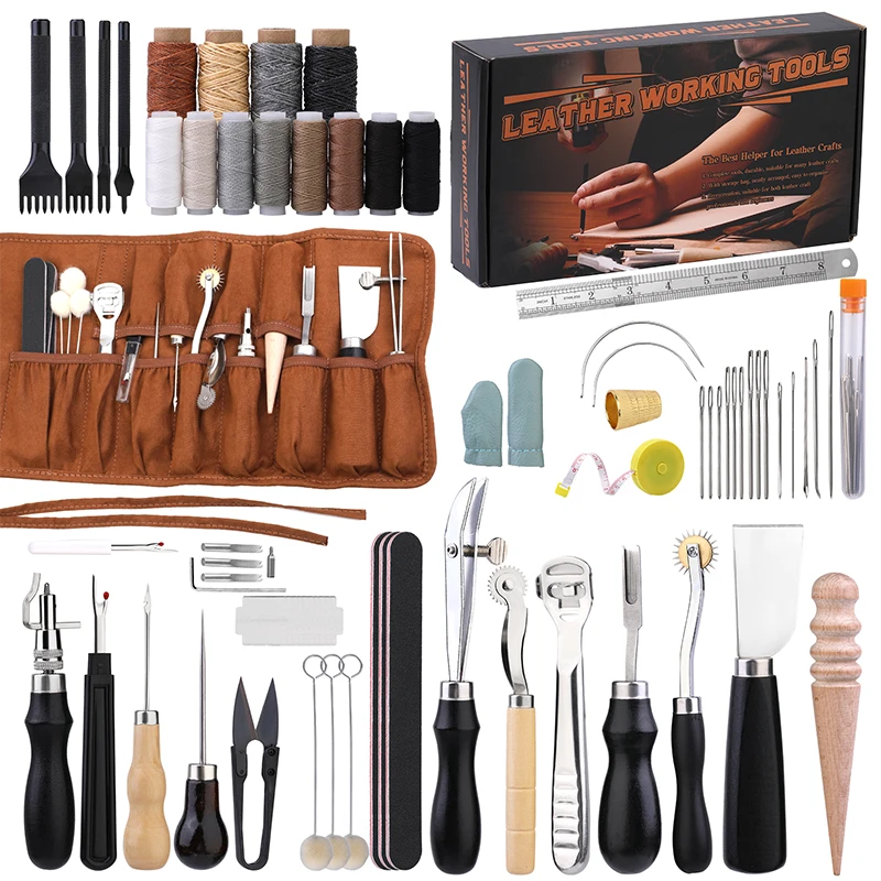 KRABALL Professional Leather C - đánh giá và giá Leatherwork Tool Kit