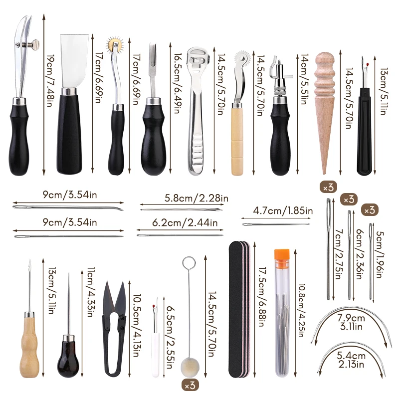 KRABALL Professional Leather C - đánh giá và giá Leatherwork Tool Kit